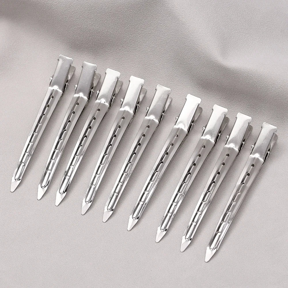 Woman Hair Care Clips Metal Steel Hairdressing Sectioning Clip Clamps Barber Hair Cut Use Styling Tools Hair Root Fluffy Hairpin