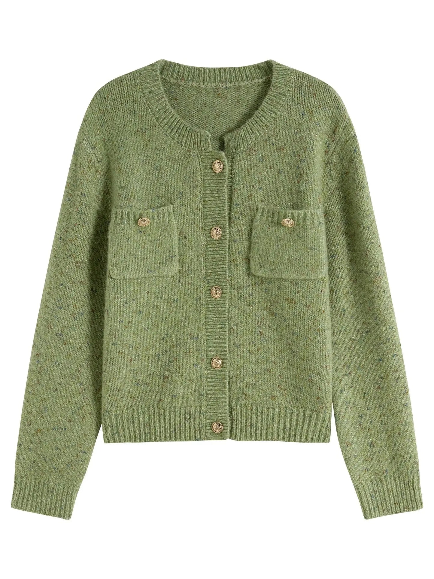Chic Winter Knitted Cardigan Sweater Jacket for Women