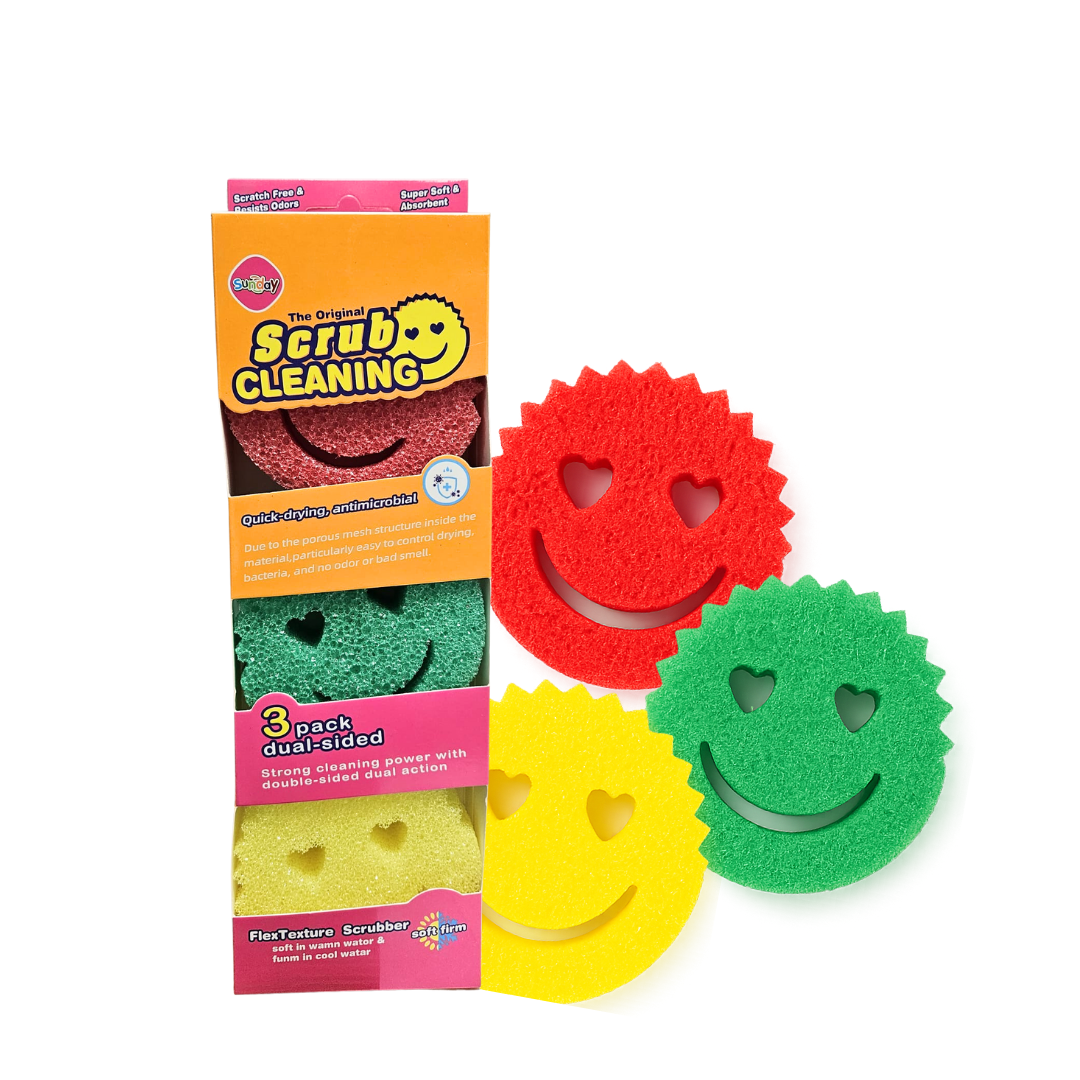 The Original Scrub Cleaning Sponges, 3 pack