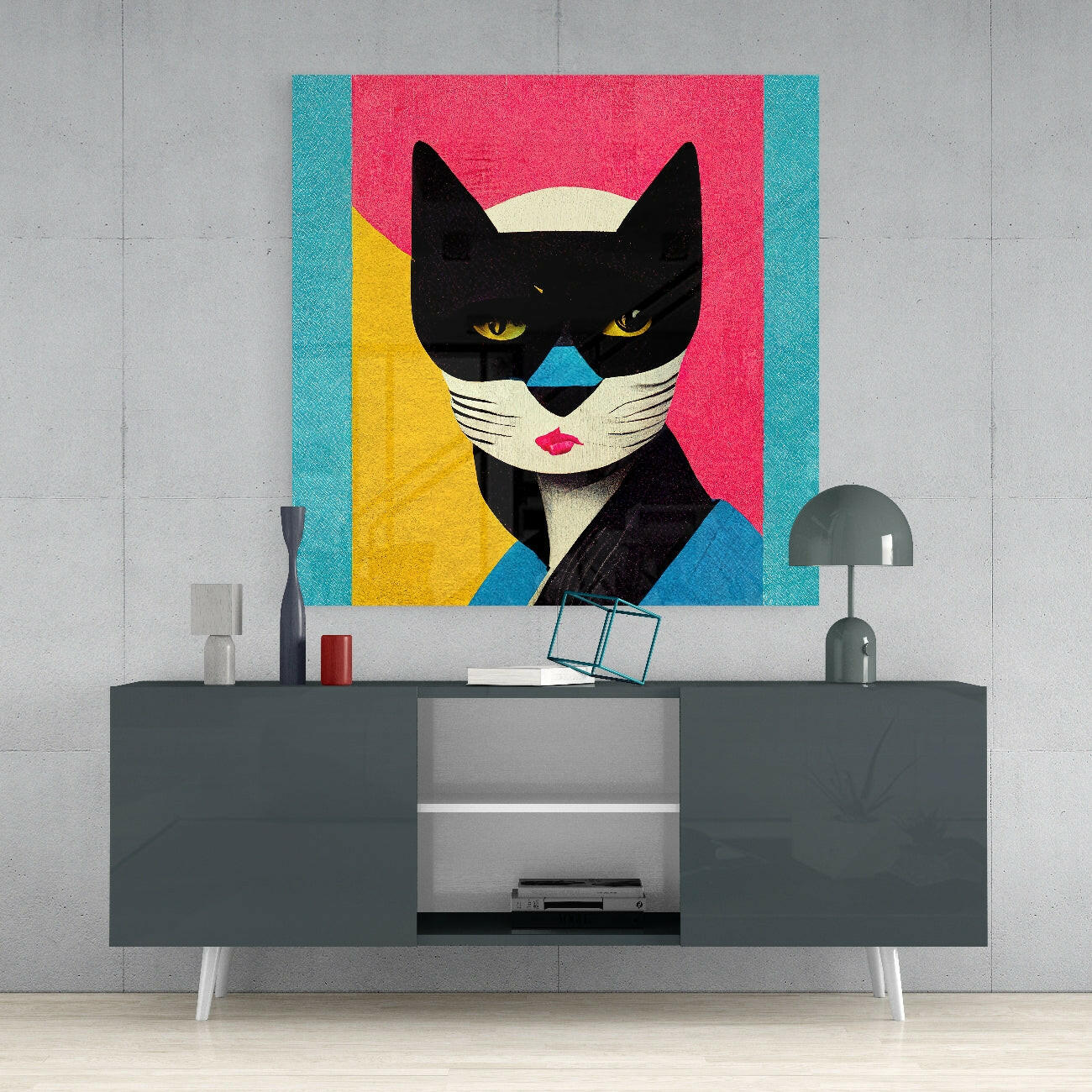 Masked Glass Wall Art || Designer Collection