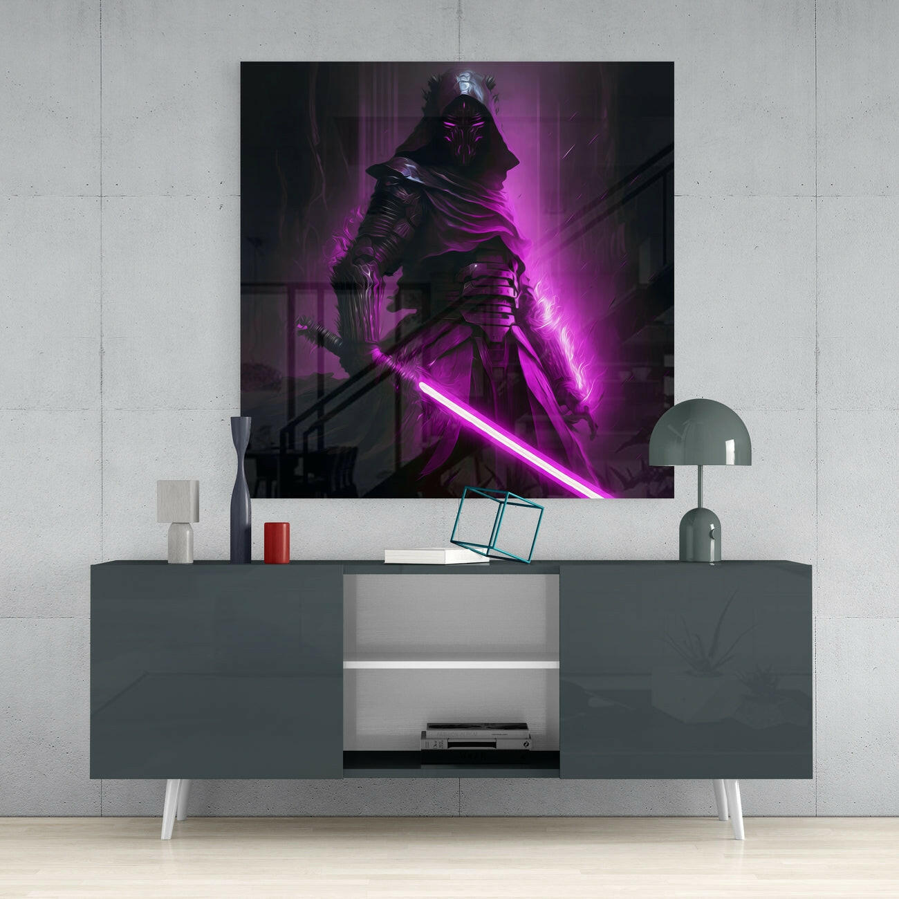 Sword Glass Wall Art || Designer Collection