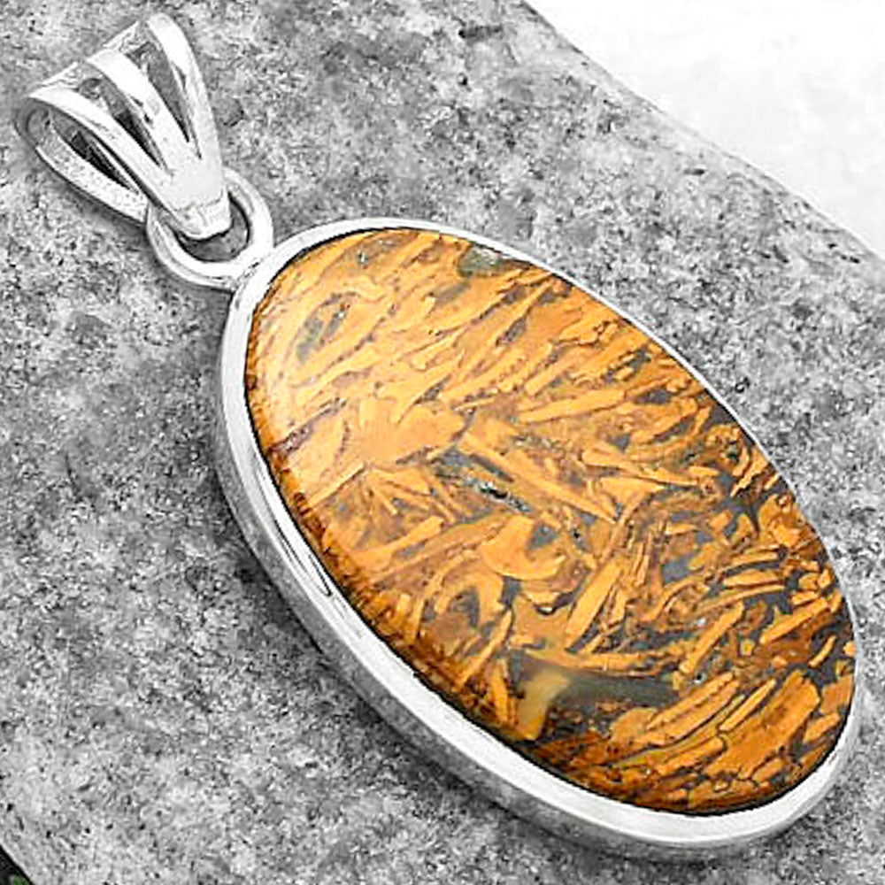 Natural Coquina Fossil Jasper - India Pendant P-1002 SDP102277-2