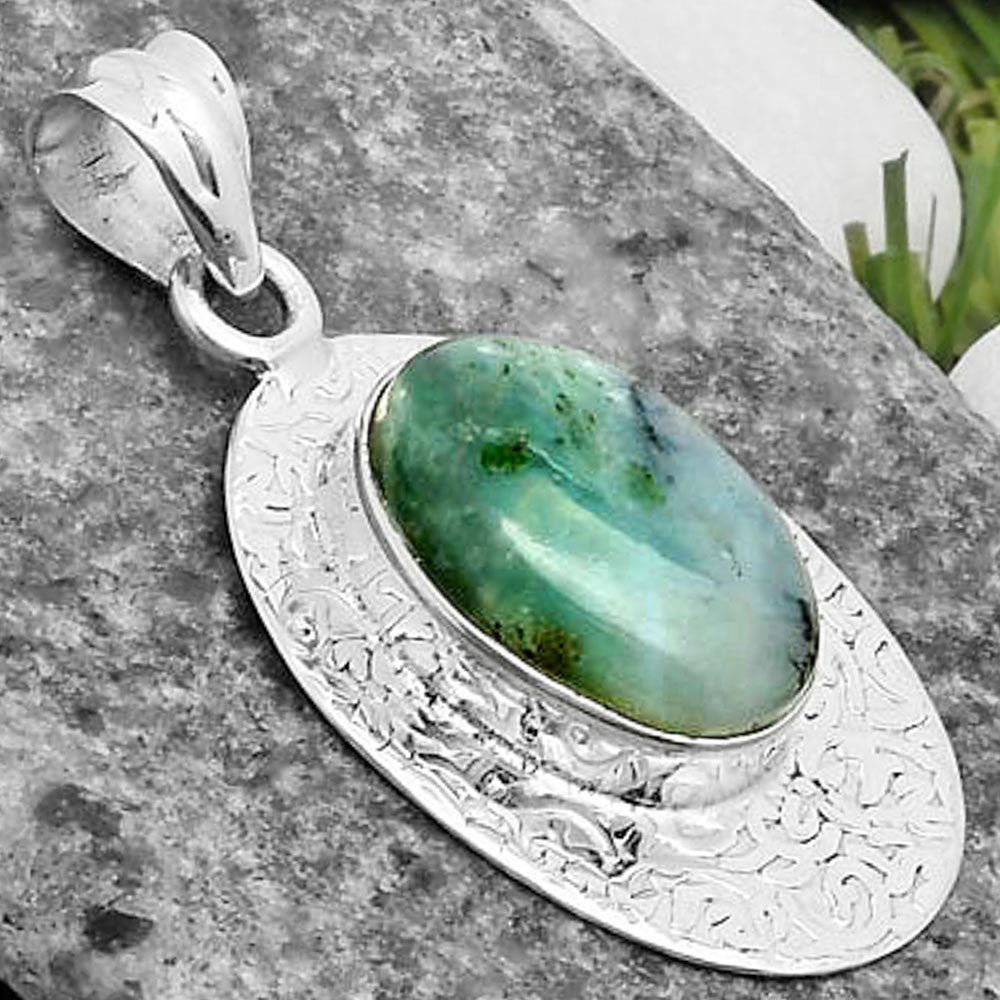 Dendritic Chrysoprase - Africa Pendant P-1392 SDP112693-2
