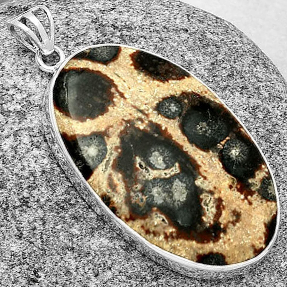 Natural Viper Skin Jasper Pendant P-1001 SDP128613-2