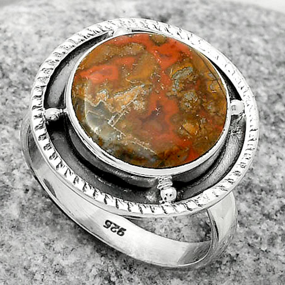 Natural Rare Cady Mountain Agate Ring size-8.5 R-1595 SDR171557-2