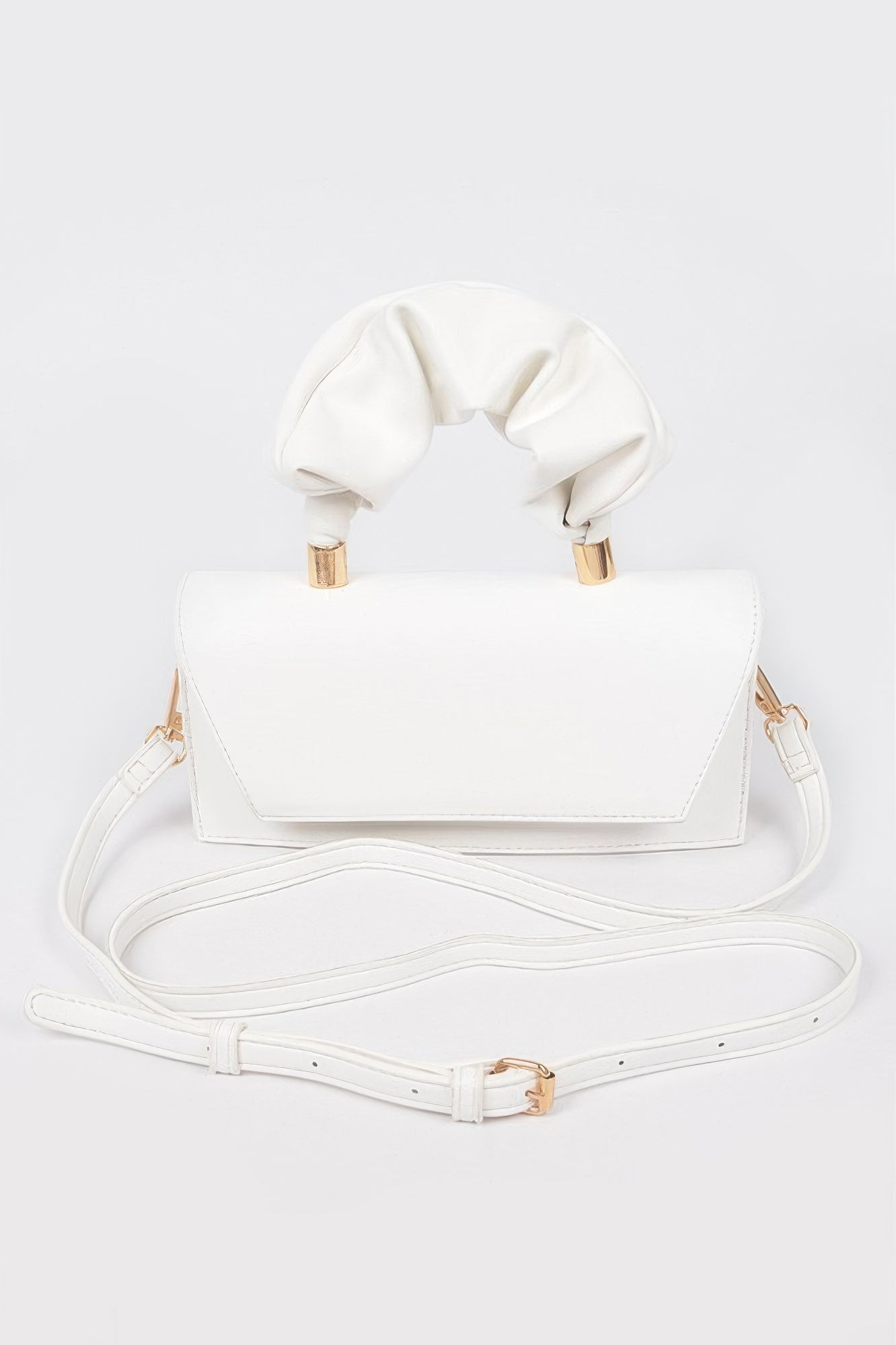 SOHO Wrinkled Handle Flap Clutch - New Collection Los Angeles - BYMANYC ® New York-1