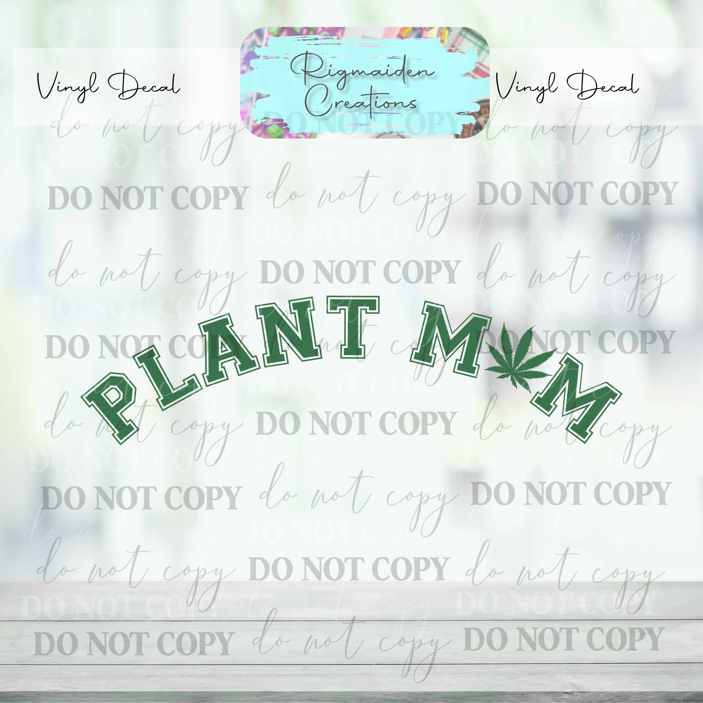 Plant Mom Vinyl Decal