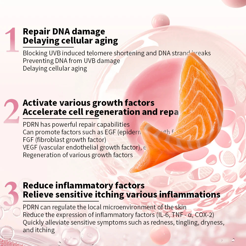 PDRN Pink Collagen Capsule Cream –Salmon PDRN -Dual Texture Barrier Repair Moisturizer | Salmon DNA + 5% Niacinamide 2oz