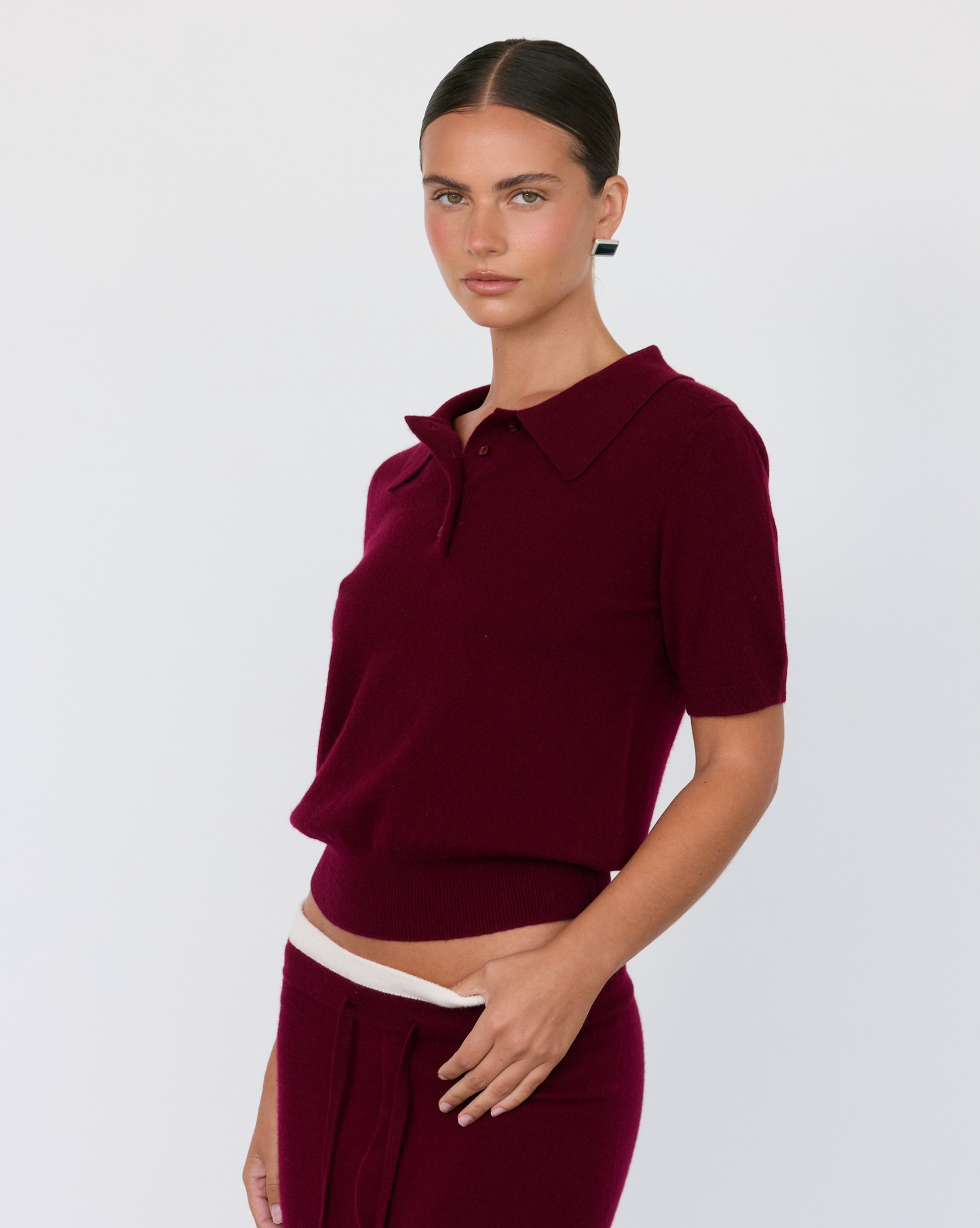 Tove Short Sleeve Cashmere Polo