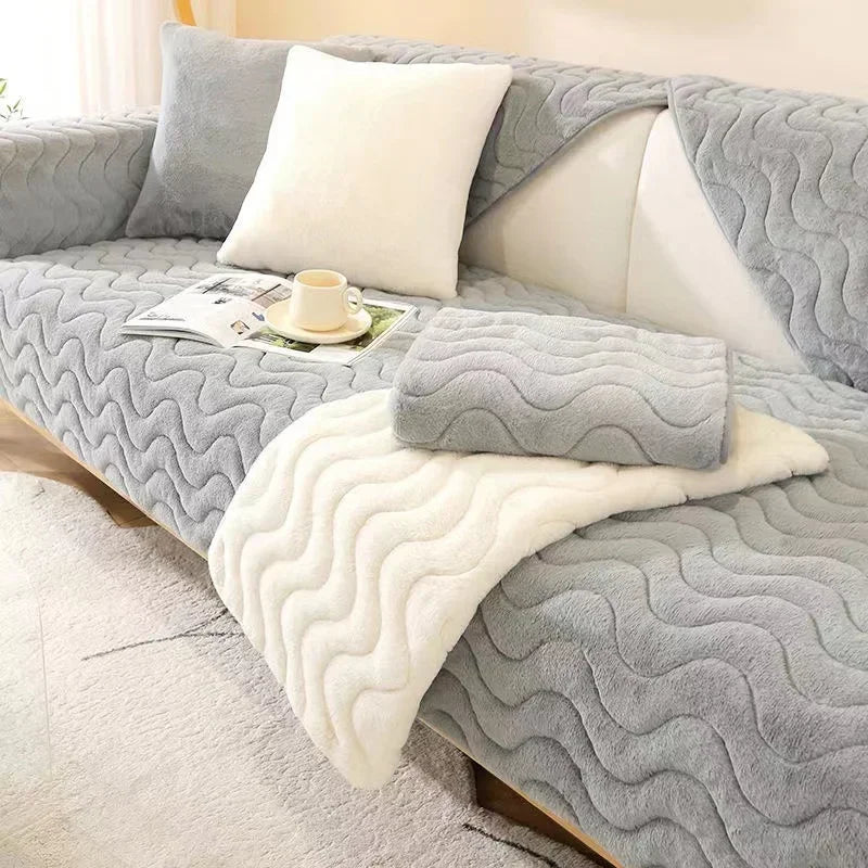Sofa Cover Couch – Waterproof Couch Cover, Fitted Couch Throw Cover for All Seasons
