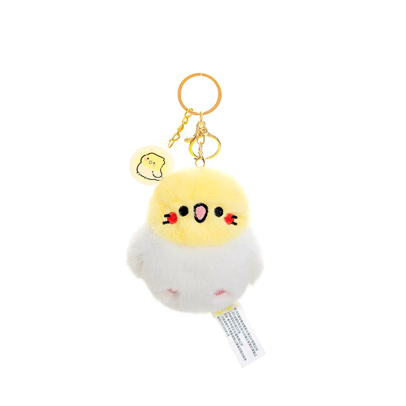 Kawaii Bird Plushie Pendant Keychain