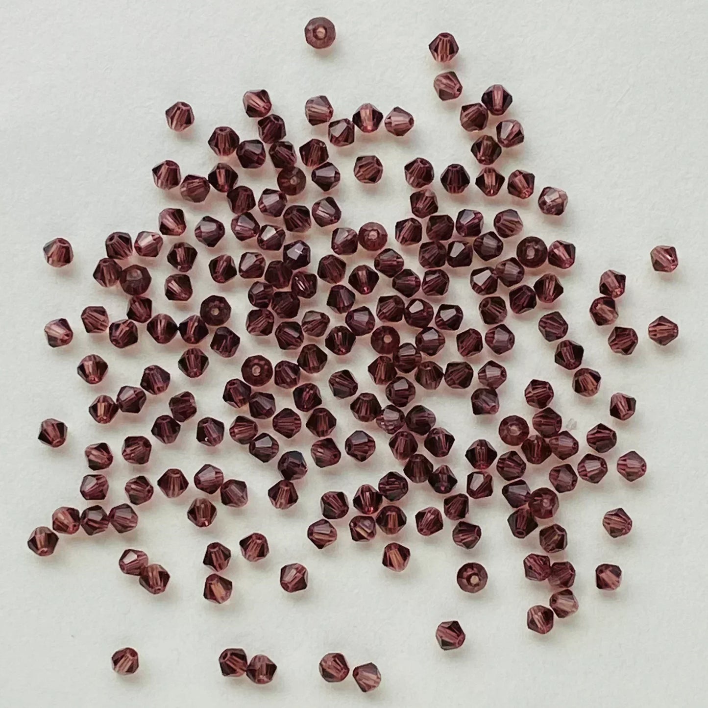 100PCS Bicone Crystal Glass Bead Colorful Loose Spacer Glass Bead for Jewelry Making DIY Necklace Earrings Bracelets Accessories
