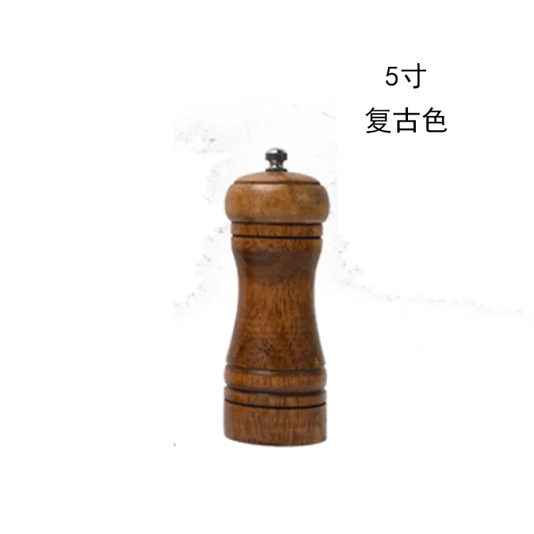 2PCS Wooden Salt & Pepper Grinder Set โ 8 Inch Adjustable Ceramic Rotor Mill Shakers | Manual Kitchen Spice Grinder for Cooking & Dining