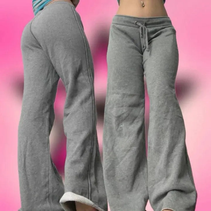 Summer fashion fashion brand women casual loose cargo pants drawstring street wear loose sports retro hip Hop Y2K jogging pants