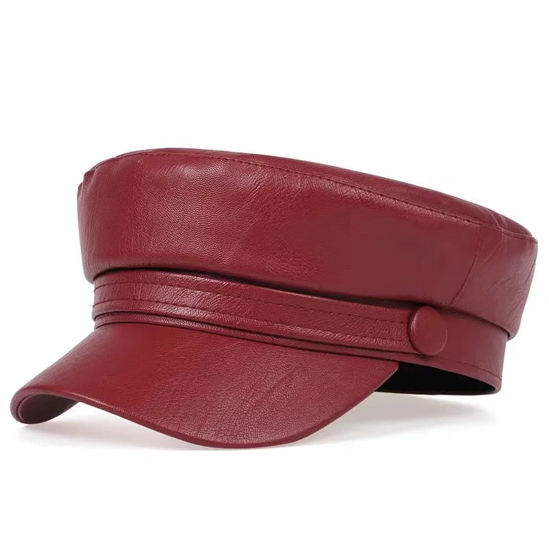 Womenโs Black Octagonal Newsboy Hat โ British Retro Duckbill Cap for Autumn & Winter | Casual Vintage Beret Style Fashion Hat