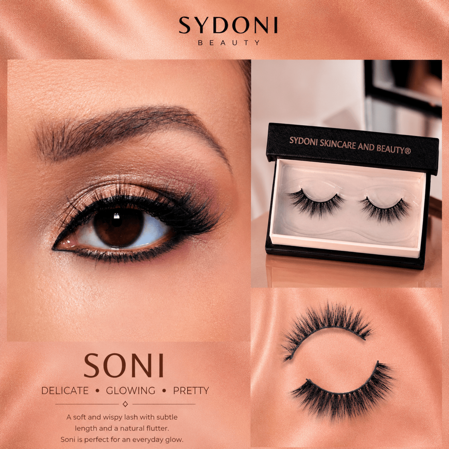 SYDONI "SONI" LUXURY MINK LASHES -Handcrafted, Soft Glam Inspired by a Daughter's Fearless Ambition