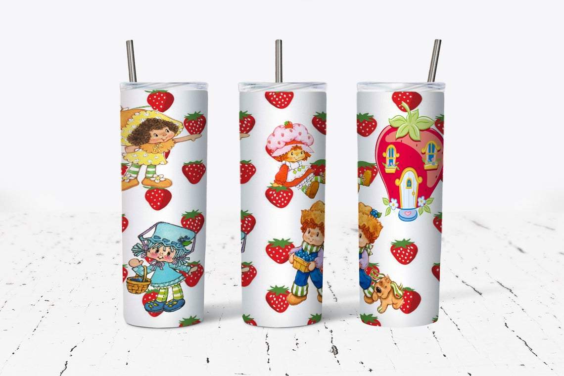 Strawberry Shortcake 20 oz Skinny Tumbler