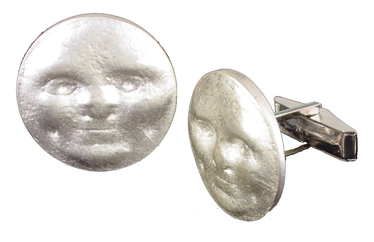 Someone to Watch Over Me-Sun/ Moon Cufflinks-Sterling with plate options-3