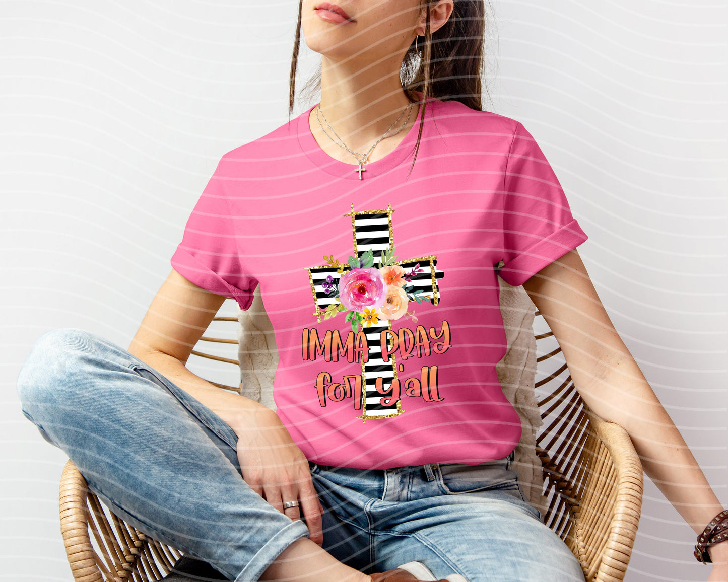 Imma Pray for Y'all Graphic Tee