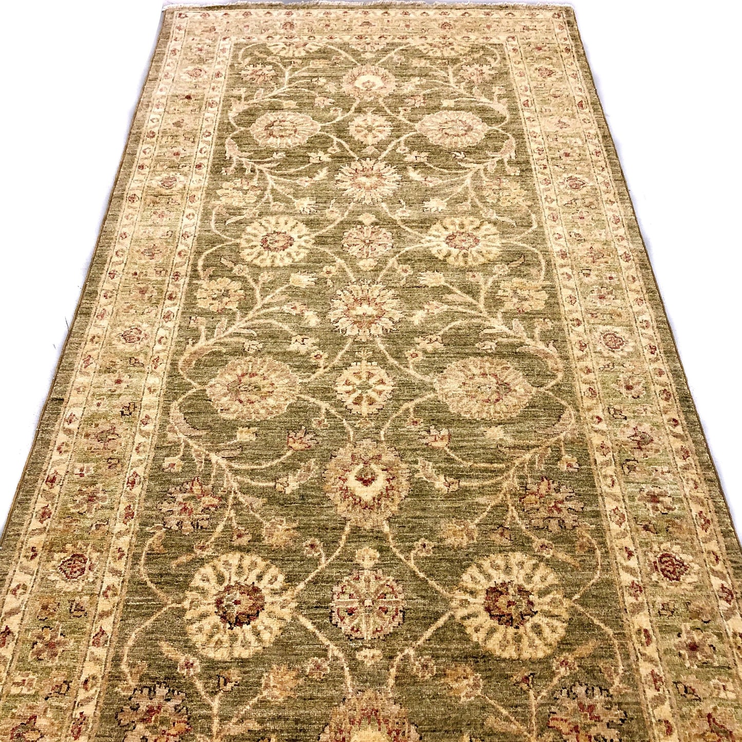 Chobi-Farahan 10' Runner grn/gold-4