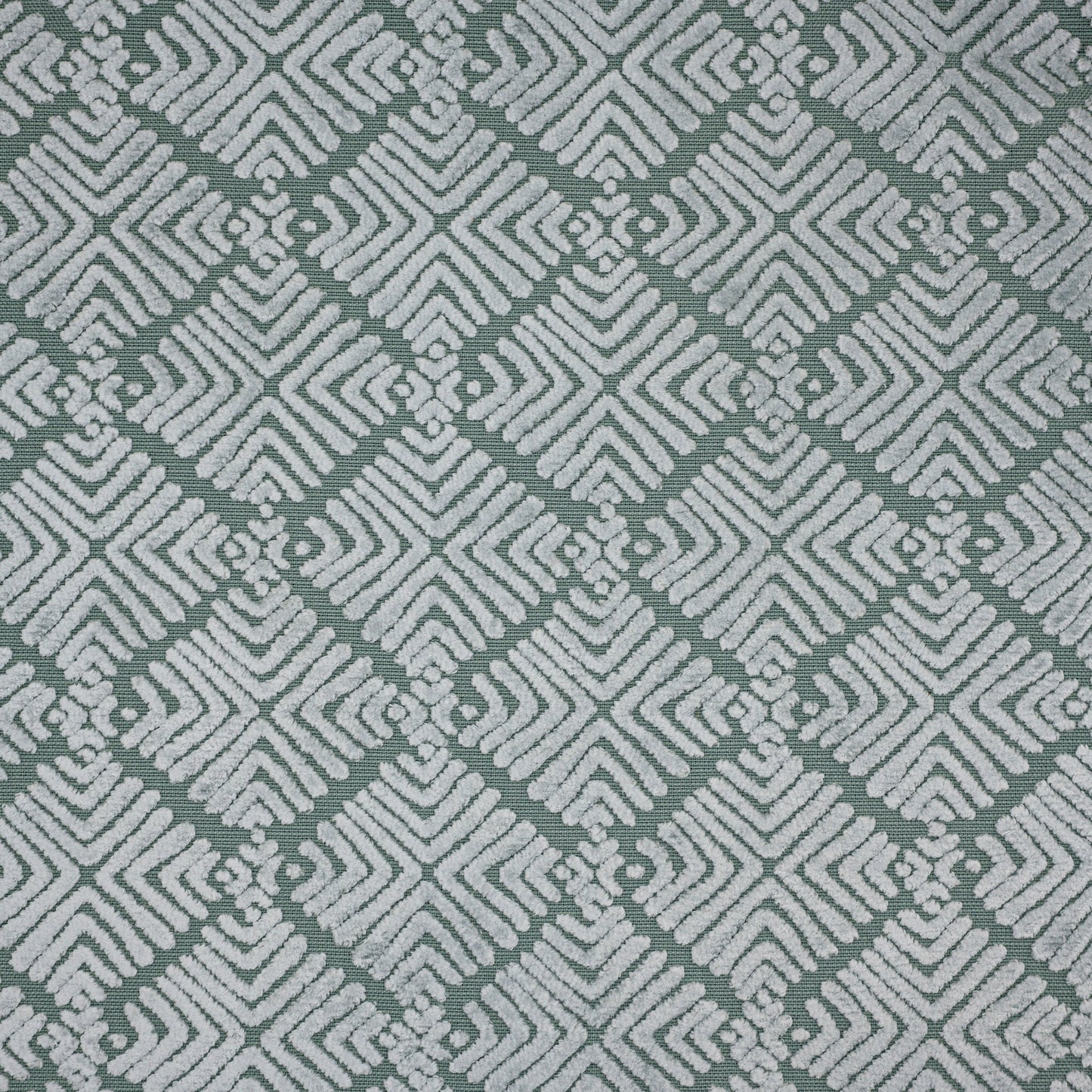 TEYA - BURNOUT VELVET GEOMETRIC SHAPES UPHOLSTERY FABRIC BY THE YARD
