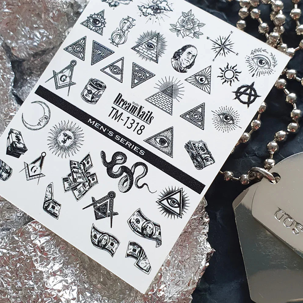 TM-1318 Nail Decal 2D-1