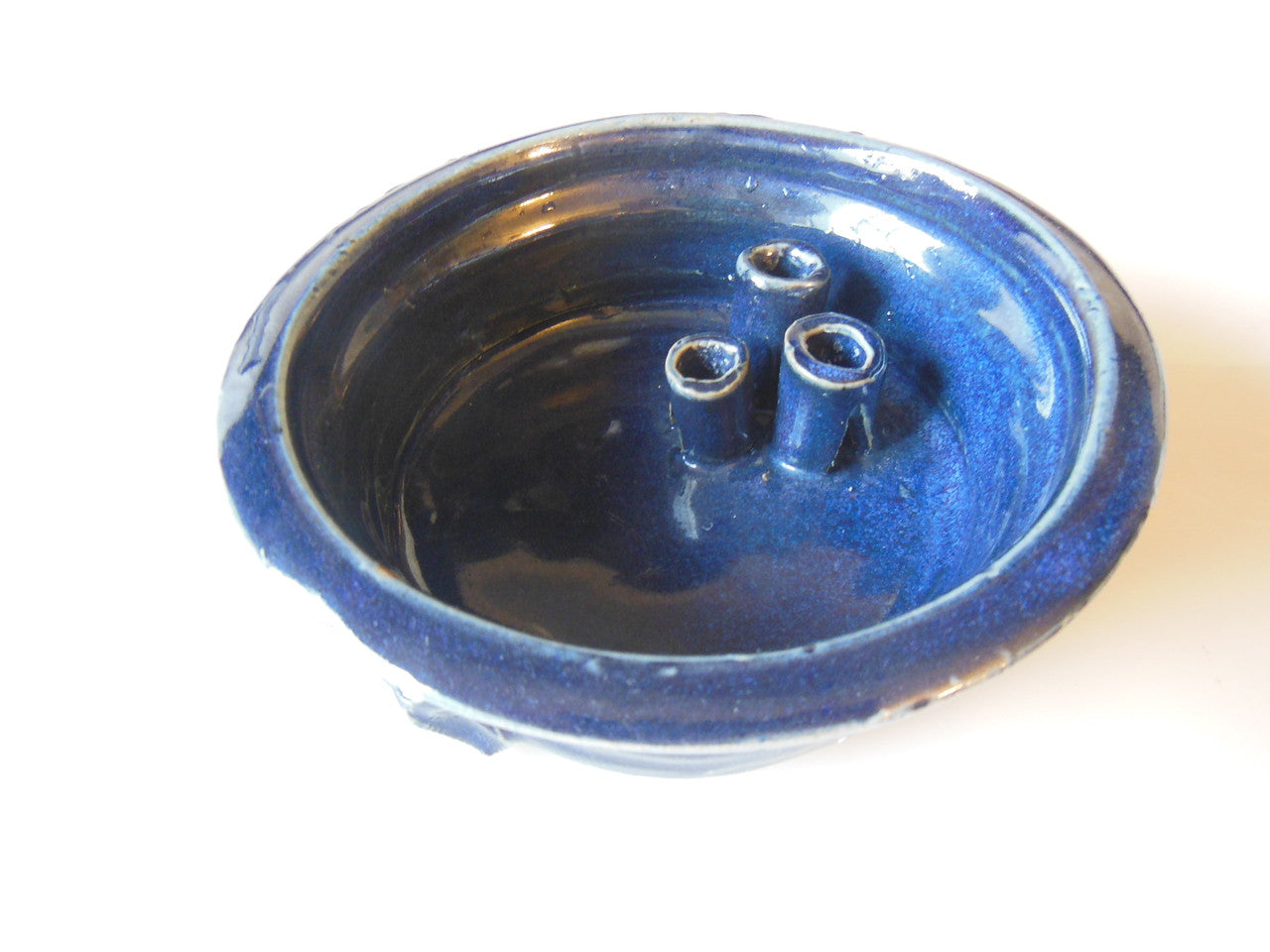 Tamara S Gordon Ceramics. Three candle holding pot - - huh?-7