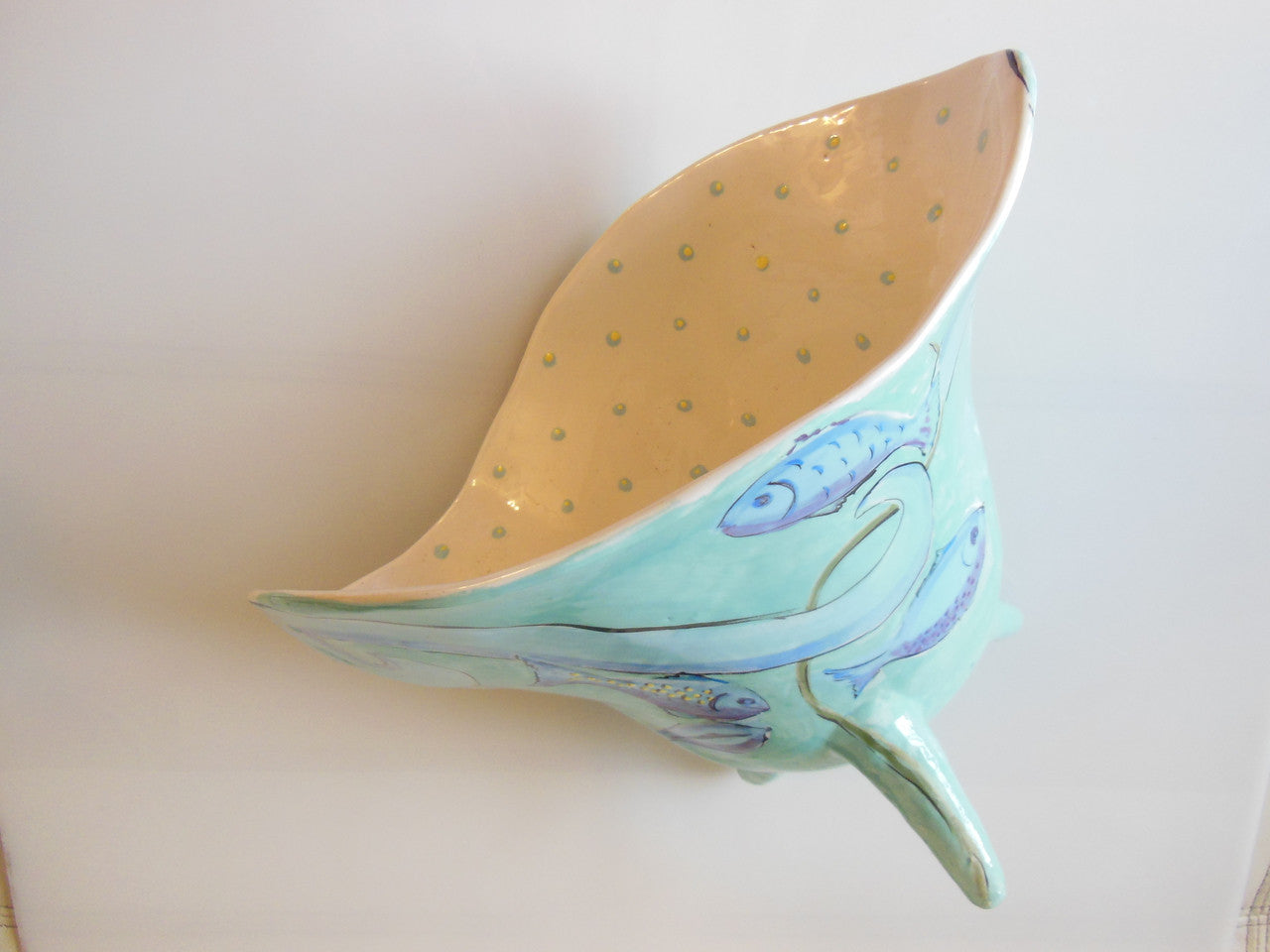 Tamara S Gordon Ceramics. Magical Wavy Ocean pot-5
