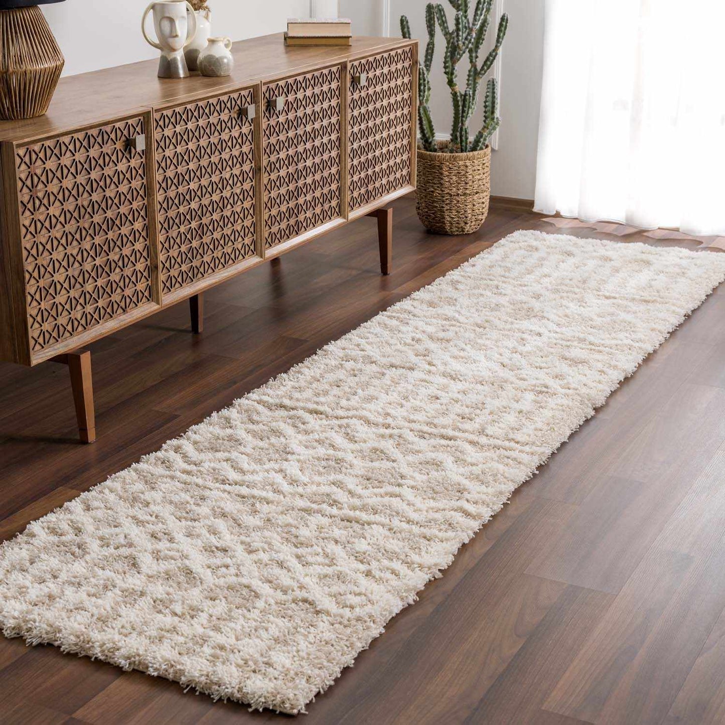 Prompton Cream Plush Area Rug-7