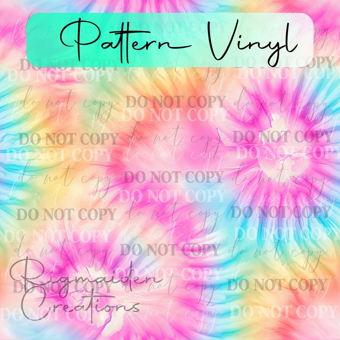 Pastel Tie Dye 3 Vinyl