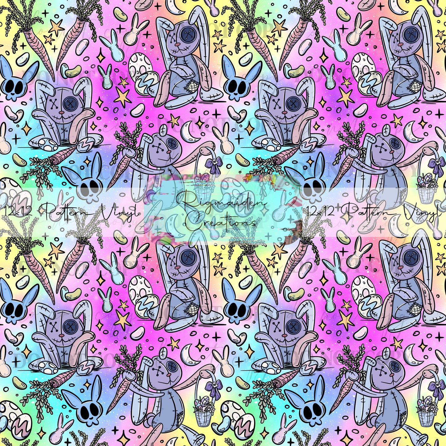 Ragdoll Easter Bunny Bright Vinyl
