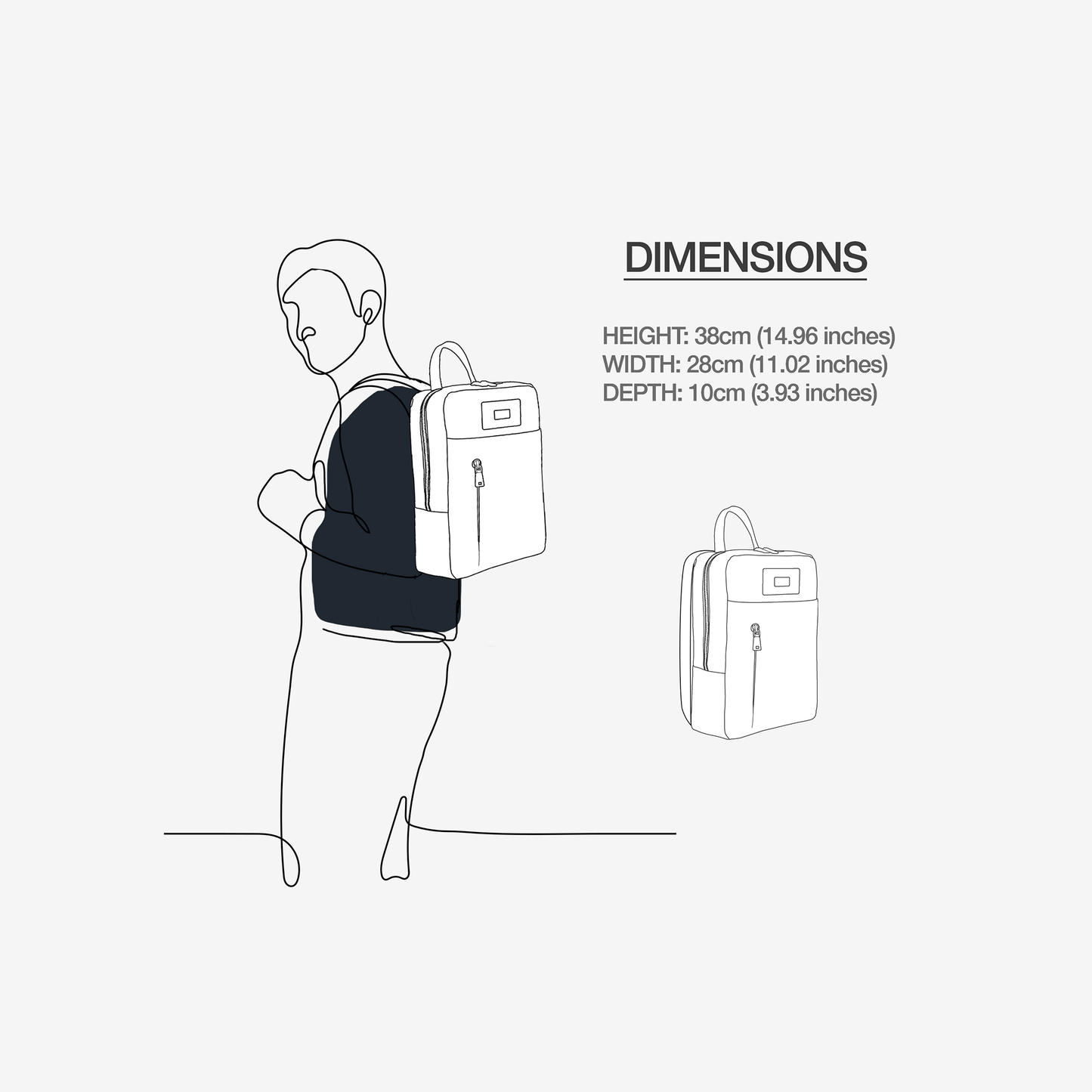 Vegan Eco-Tech Backpack for 16" Laptop | BYMANYC ® New York Downtown Edge-4
