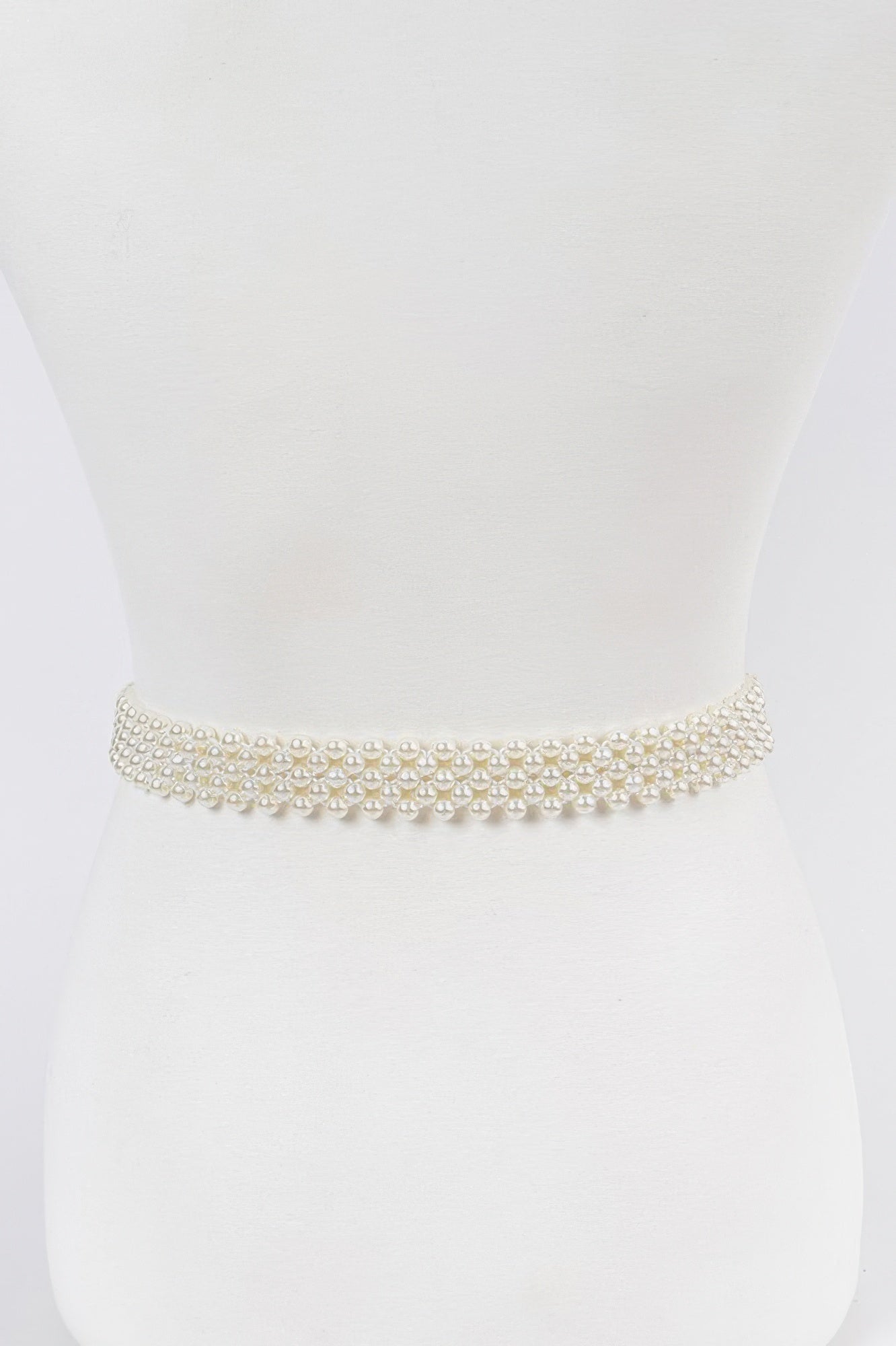 WOMEN'S BELT GRAMERCY Elastic Pearl New Collection BYMANYC ® New York-4