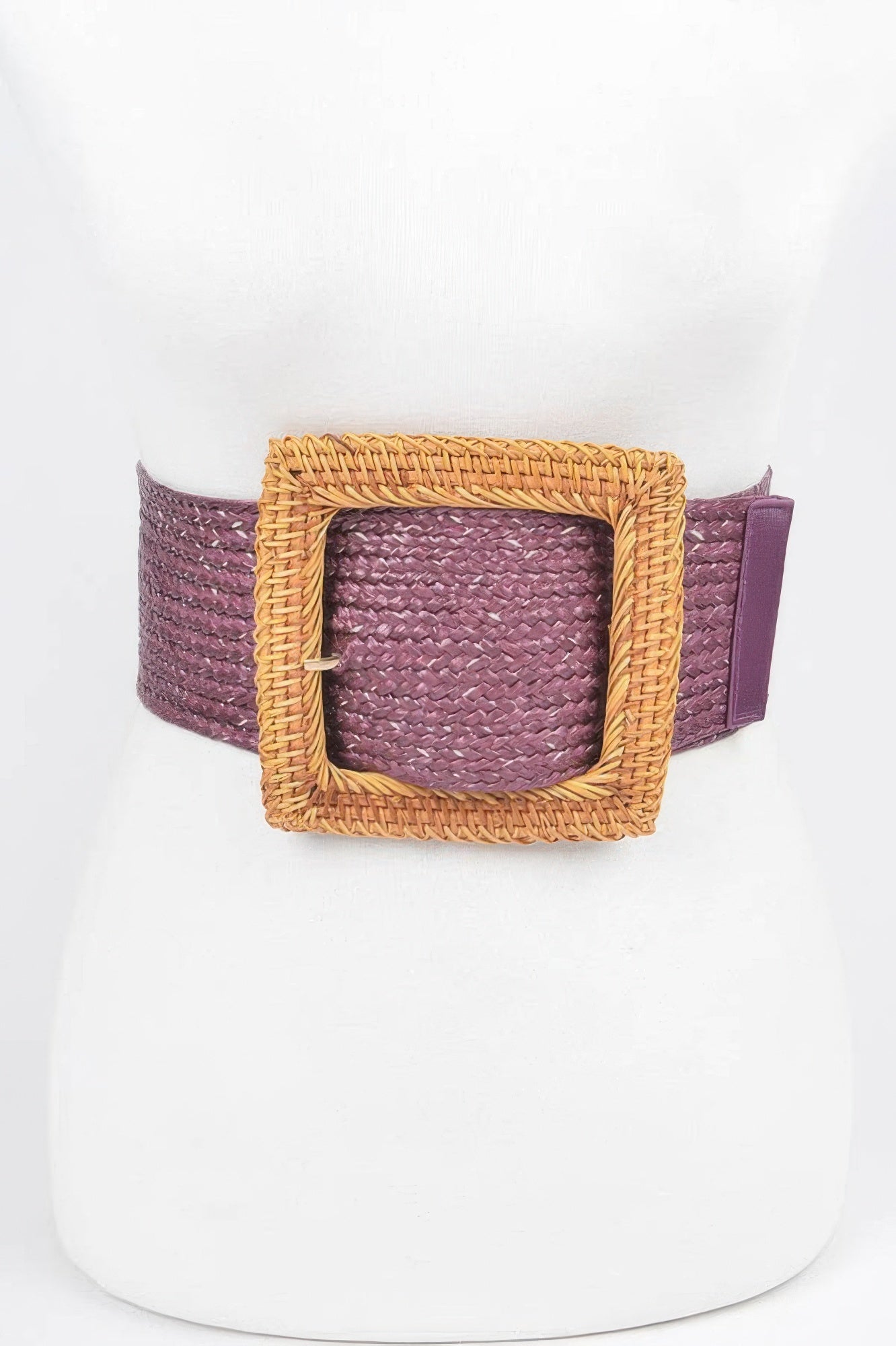 WOMEN'S BELT TRIBECA Bamboo Buckle Stretch BYMANYC ® New York-4
