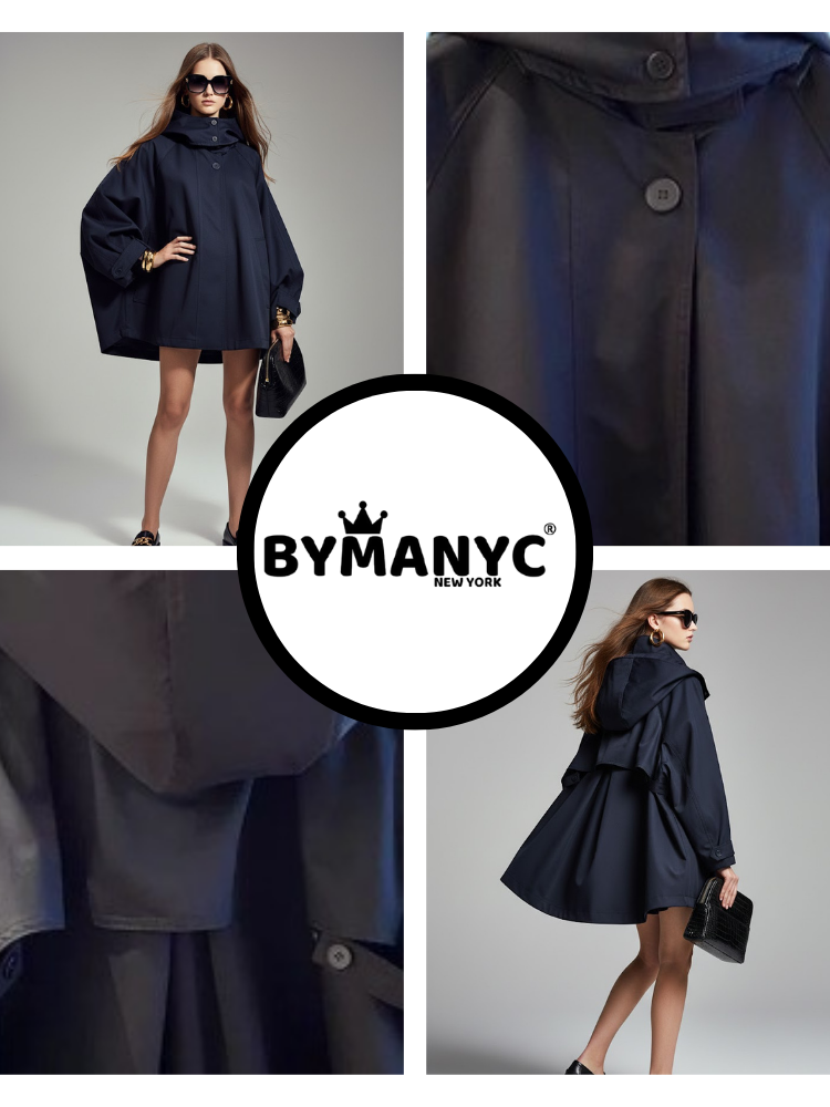 Women's Cape Jacket TRIBECA ECO FASHION BYMANYC ® New York-4