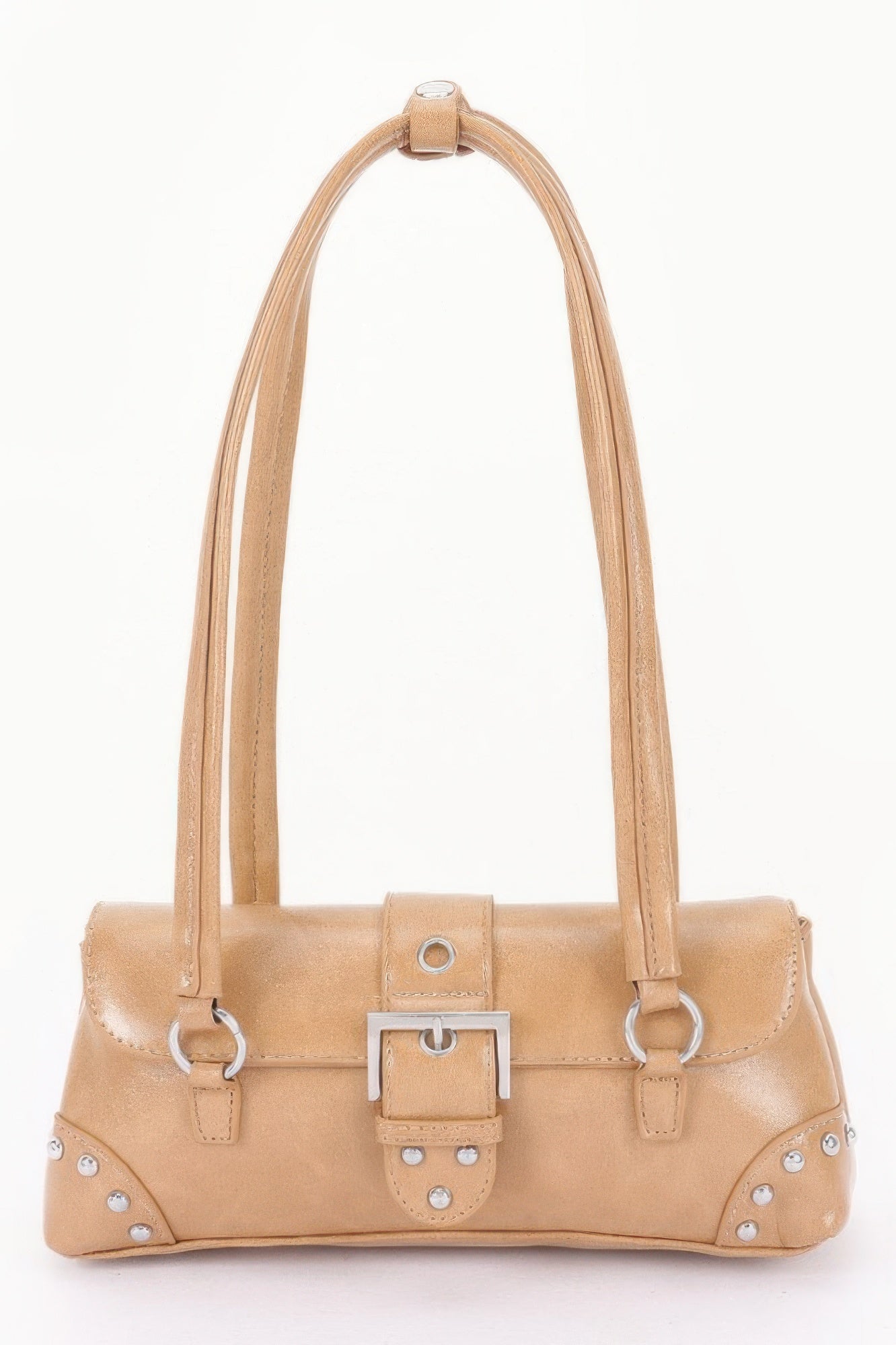 Women's Handbag Metal Studded Shoulder Bag - CHELSEA - BYMANYC ® New York-6