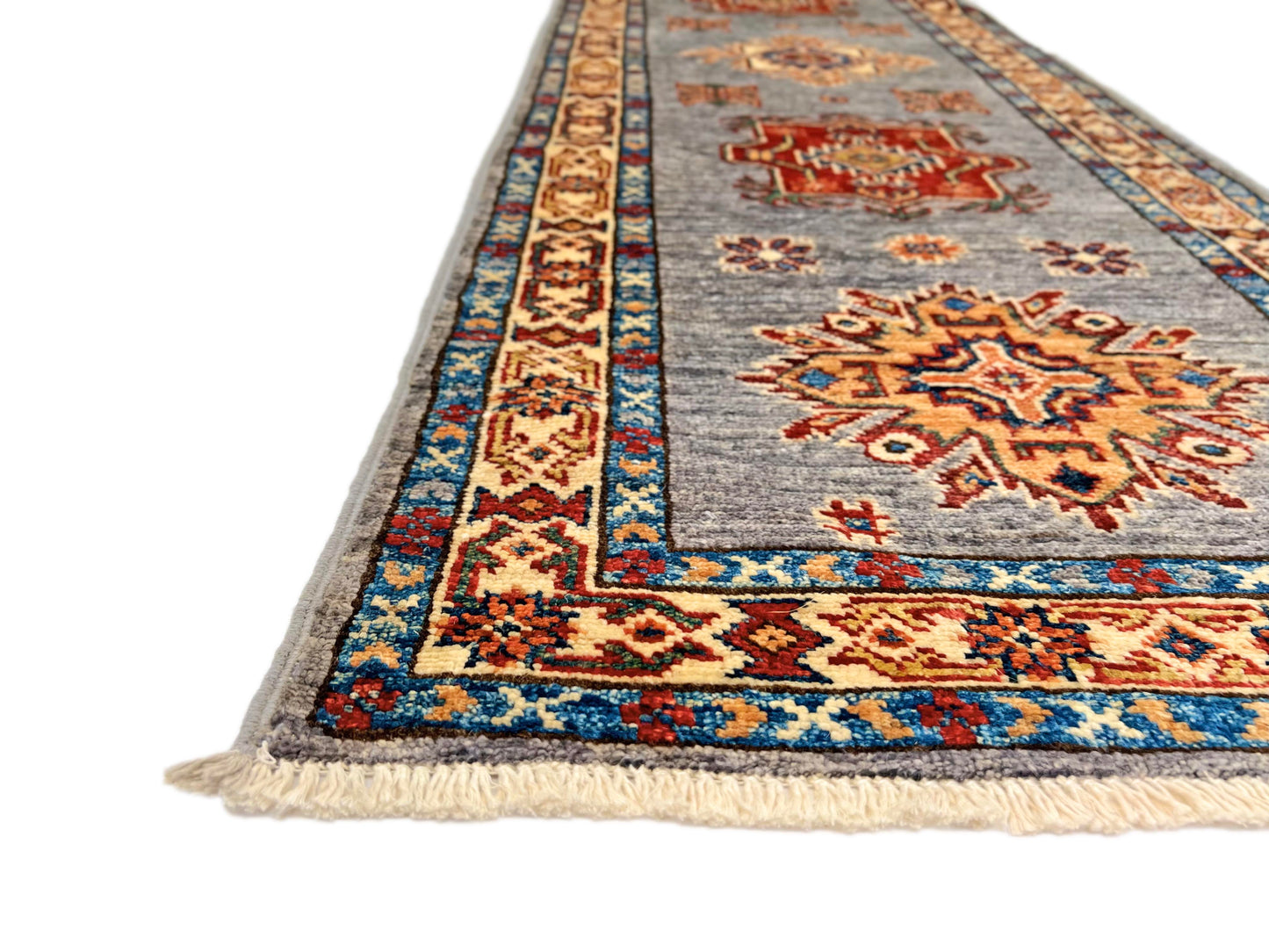 Super Kazak (1'11"x6'02") gray/multicolor-4