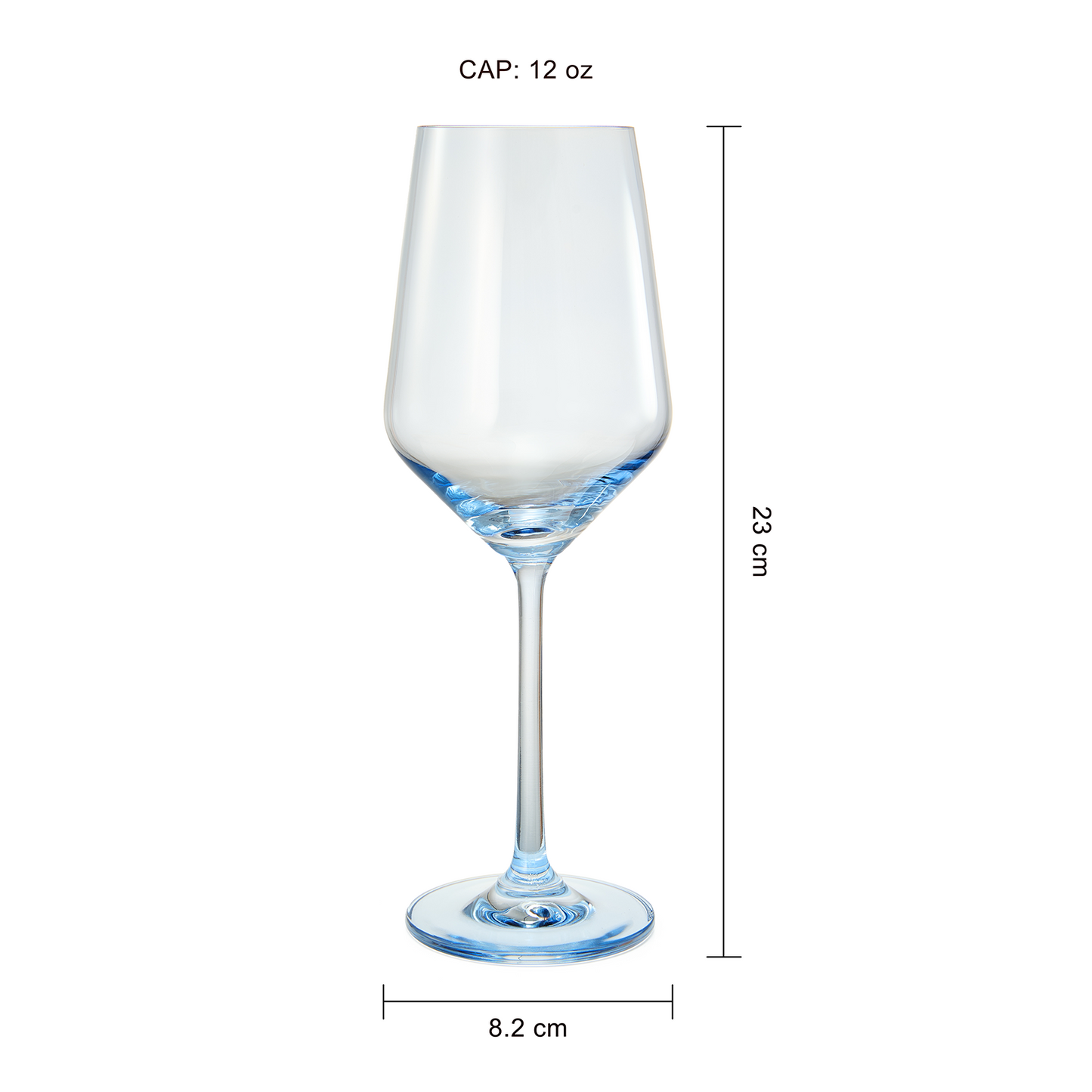 Blue Winter Wine Glasses | Set of 6 | Navy Blue Colors-4