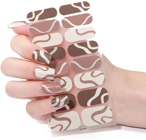 Swirls Gel Nails-0