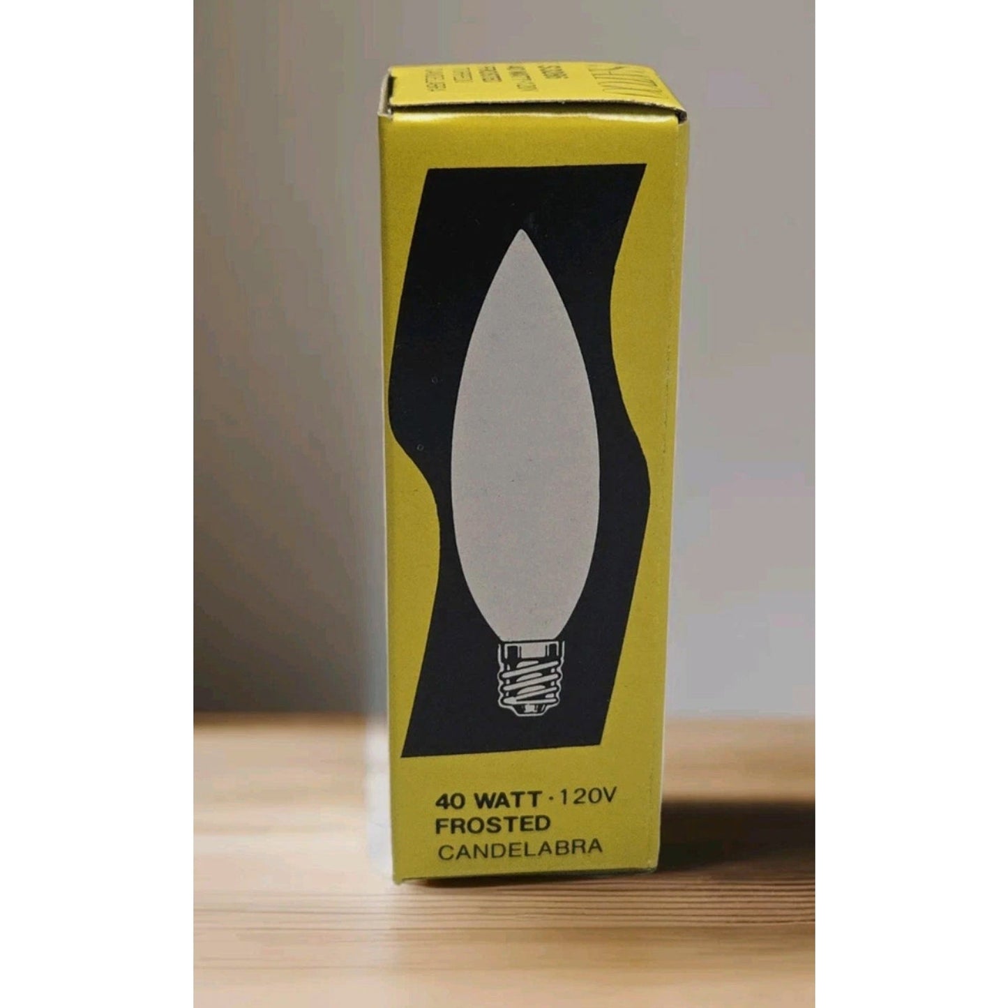 Pack (25) SATCO S3286 40W 120V Frosted Torpedo Candelabra E12 Small Base Bulb