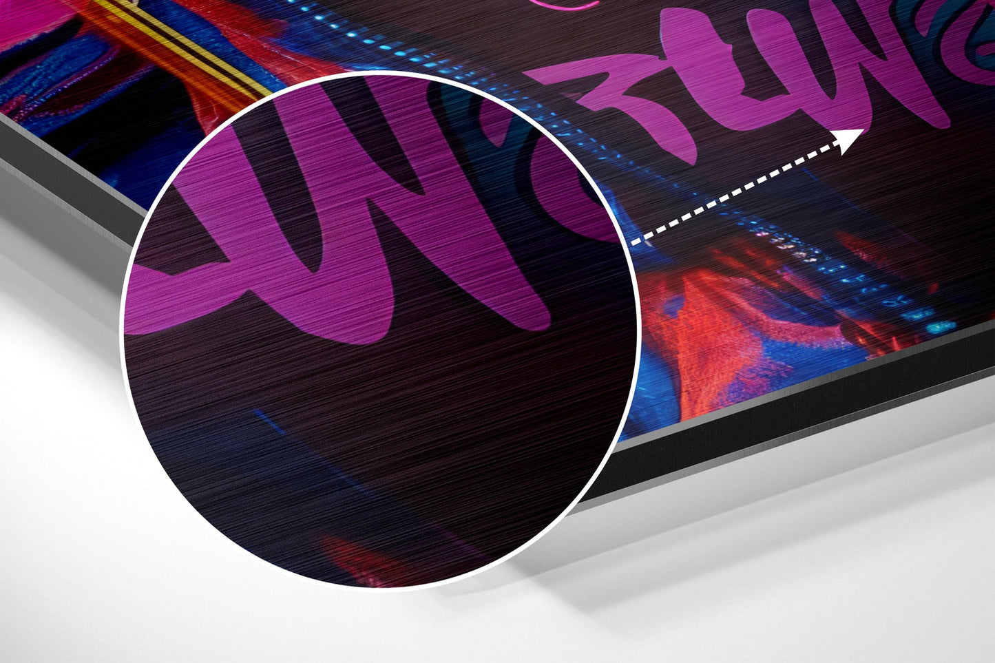 Woman Brushed Aluminum Dibond Wall Art