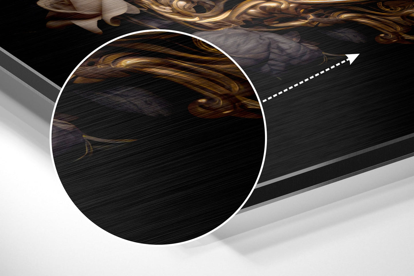 Skull Brushed Aluminum Dibond Wall Art