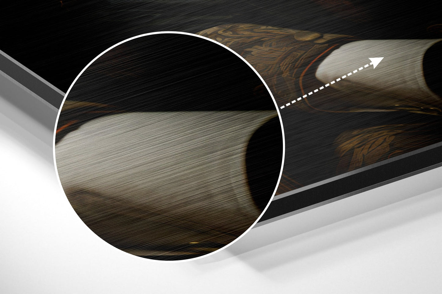 Mr. Tiger Brushed Aluminum Dibond Wall Art