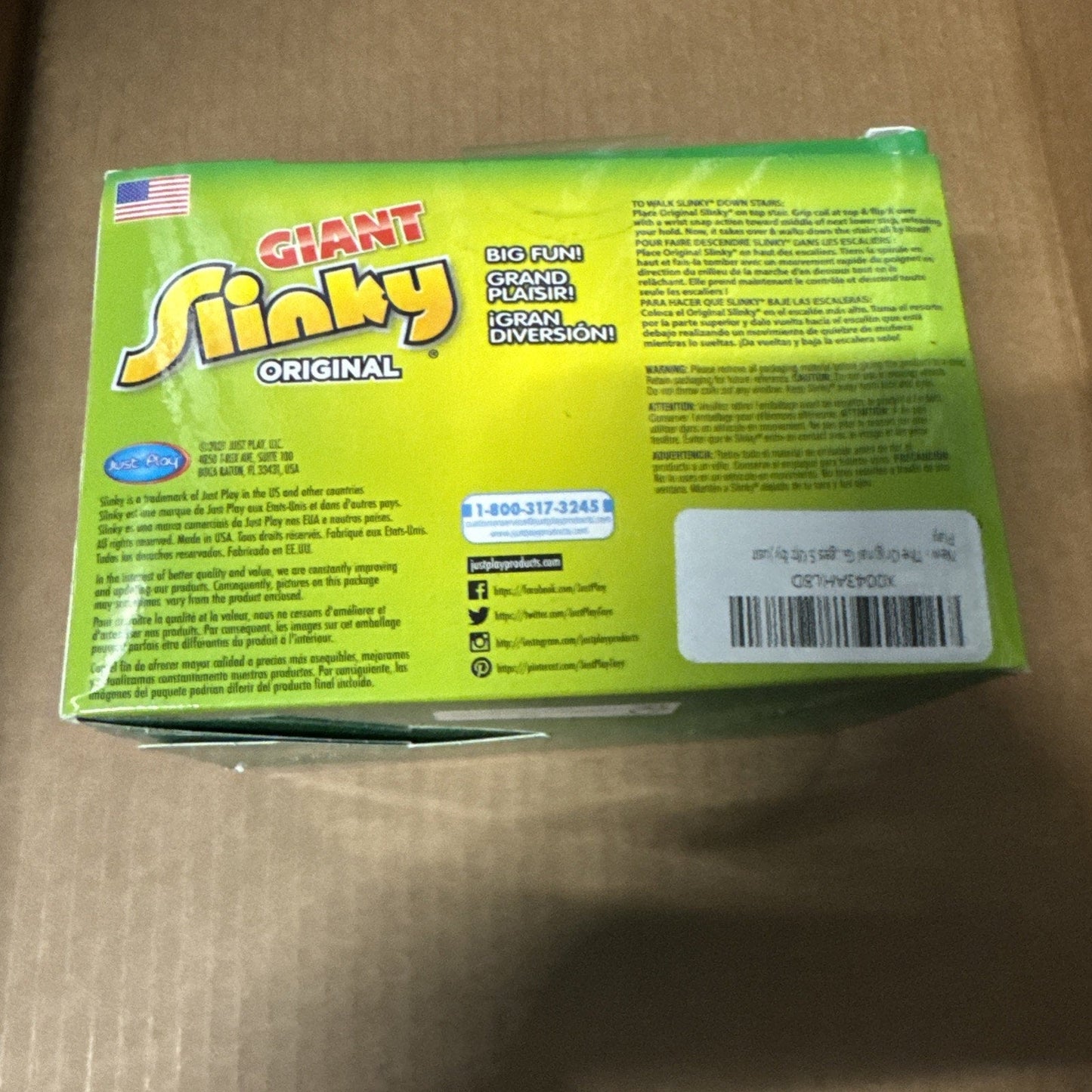 The Original Giant Slinky Walking Spring Toy Big Metal Slinky Ages 5+ New LARGE