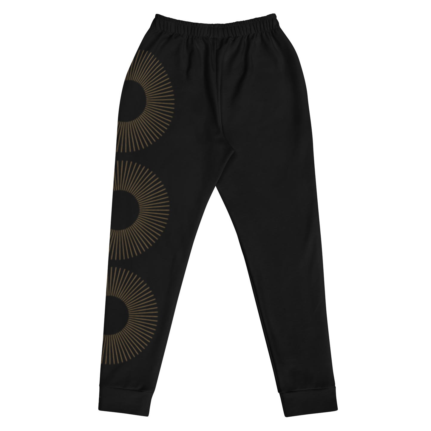 Nubian Luxe Joggers – Black & Gold for Women