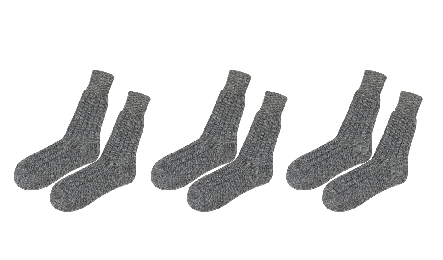 tittimitti® Men’s Alpaca Wool Socks 3-Pack – Soft Warm Winter Crew Socks (Made in Italy)