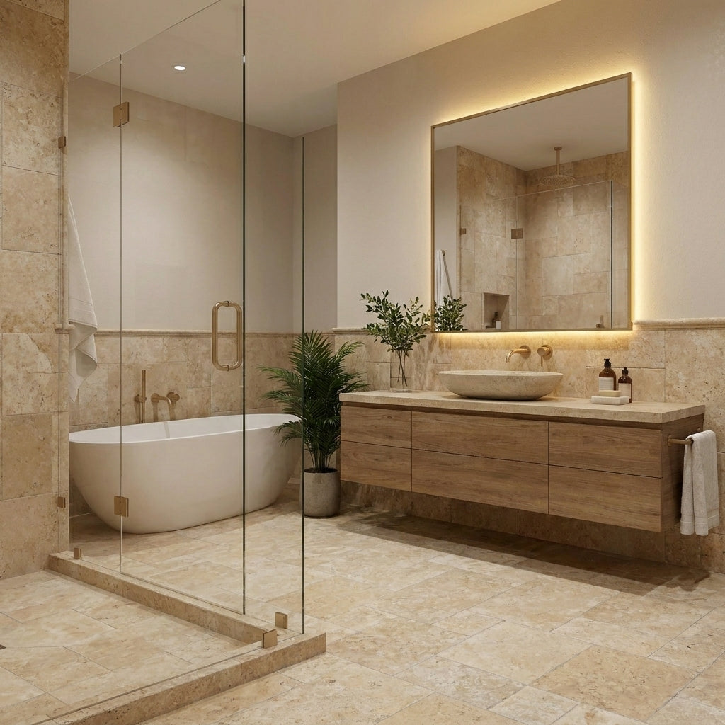 Aspendos Travertine Floor and Wall Tile