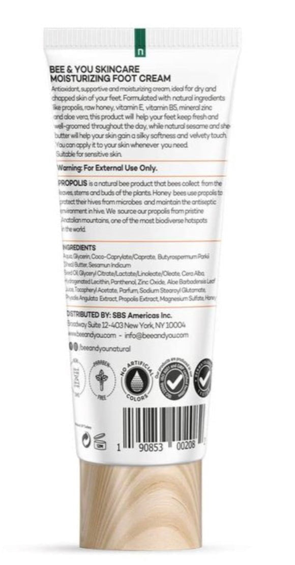 BEE & YOU SKINCARE FOOT CREAM