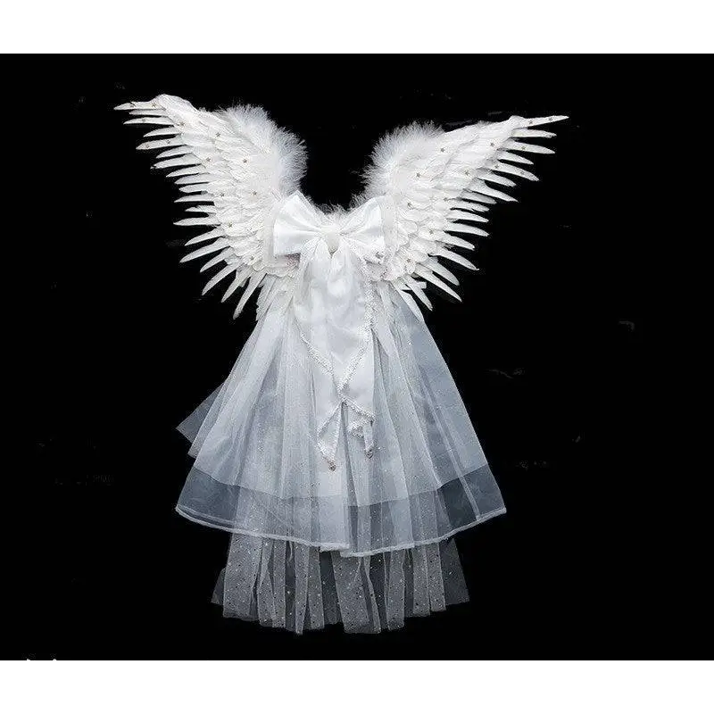 Black Star Feathered Halloween Performance Costume