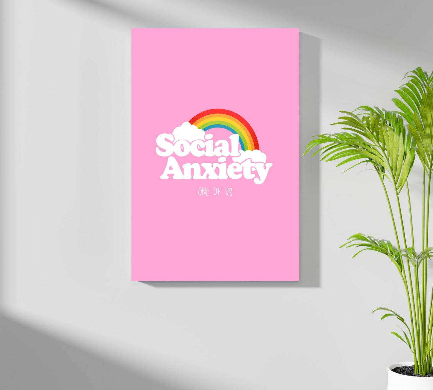 Social Anxiety Aluminum Print